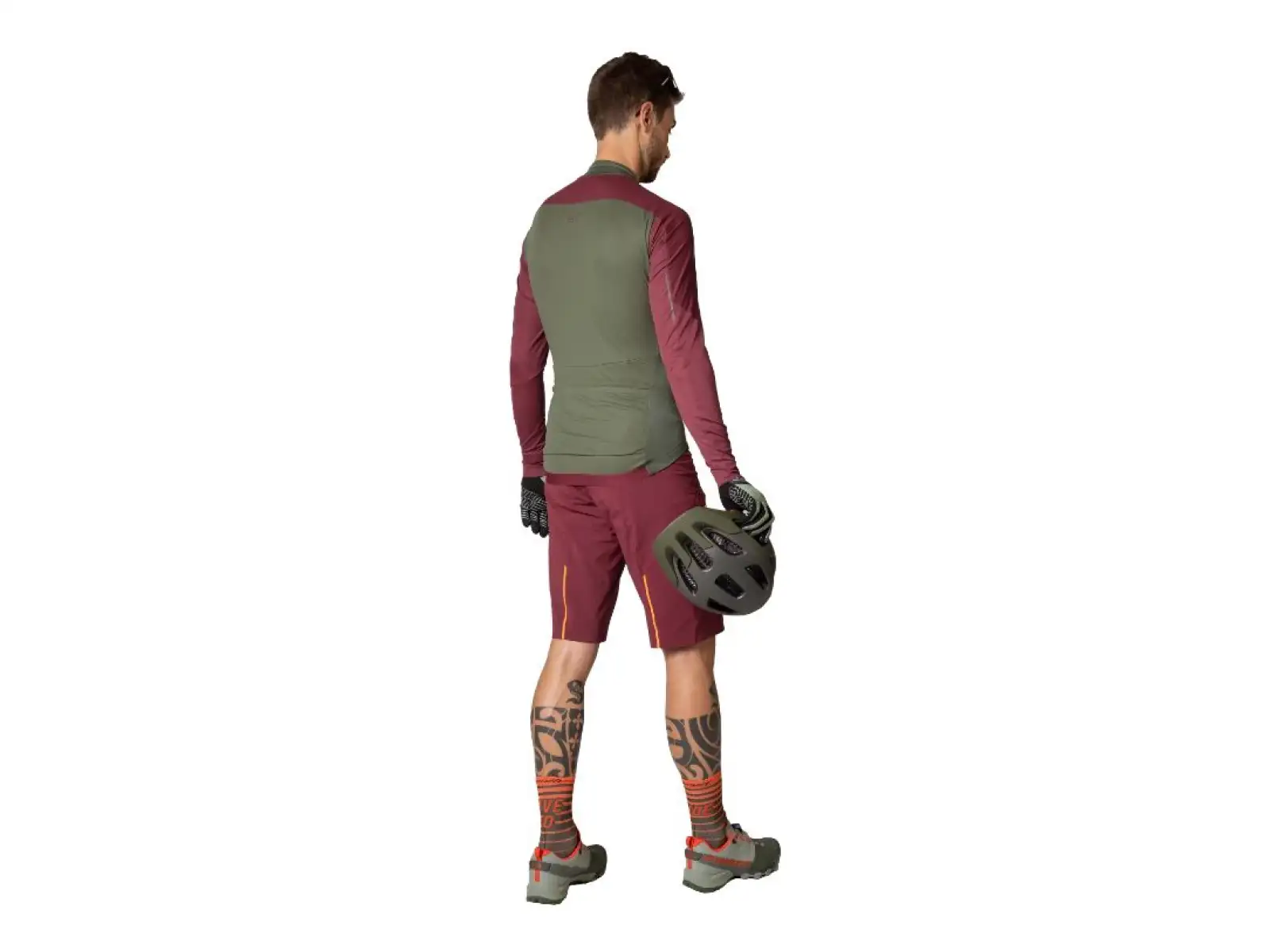 Dynafit Ride Light Dynastretch Herren-Fahrradshorts ohne Polster Bordeaux