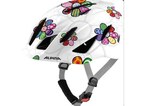 Alpina Ximo Flash Kinderhelm White Flower