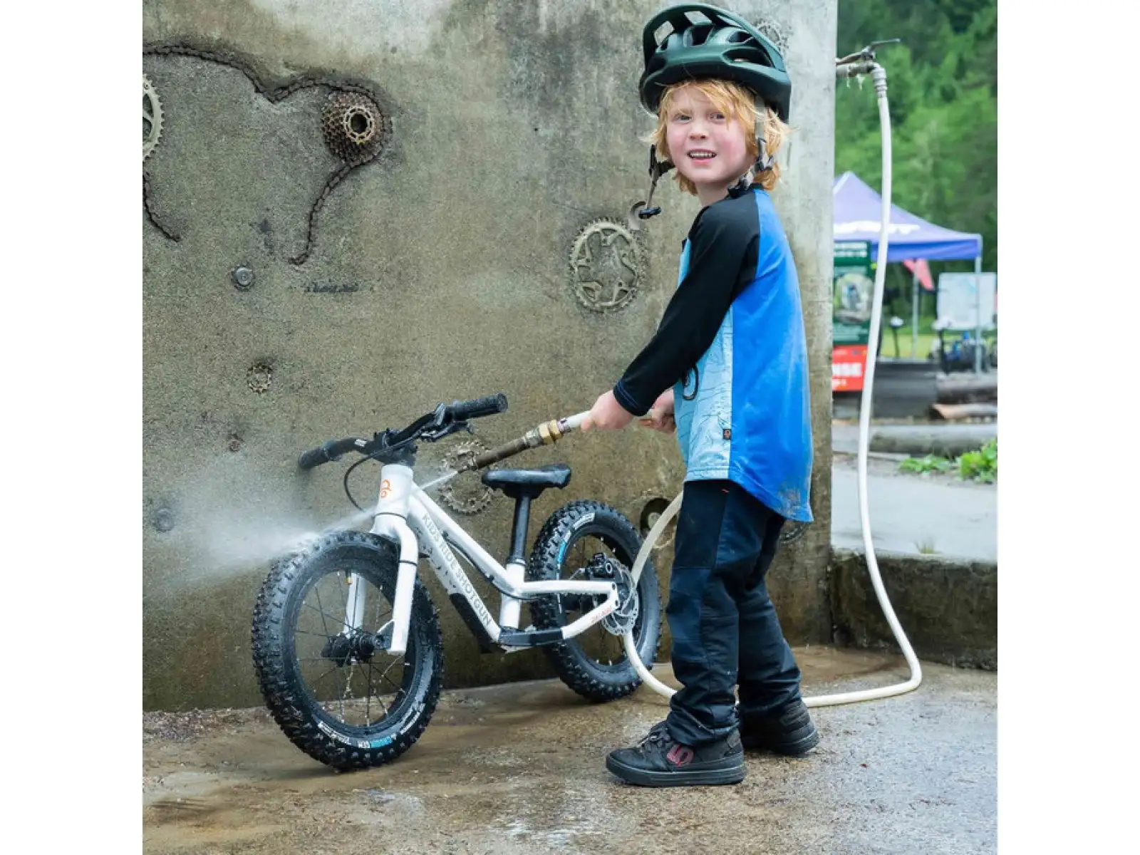 Kids Ride Shotgun Dino Windproof Kindertrikot Langarm