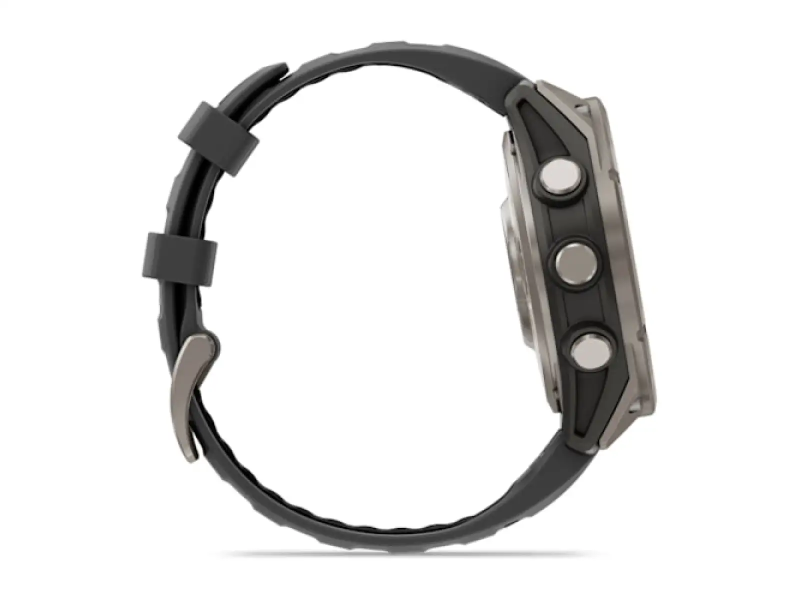 Garmin fenix 8 Pro 47 mm, AMOLED Sapphire, Titanium mit Silikonarmband Graphite/Black
