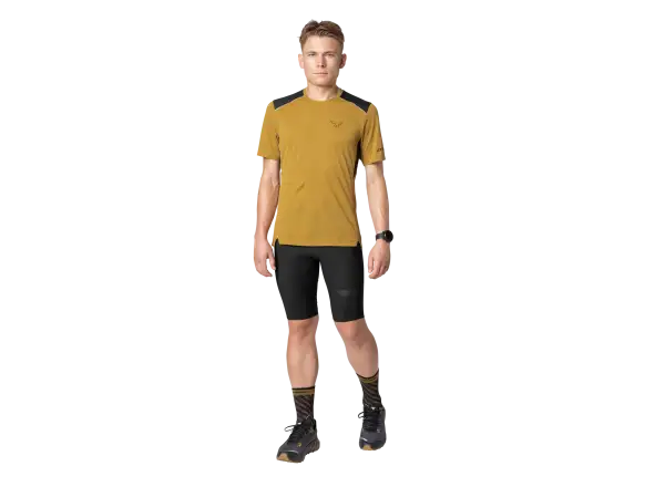 Dynafit Sky Herren-Laufshirt Kurzarm Tabacco