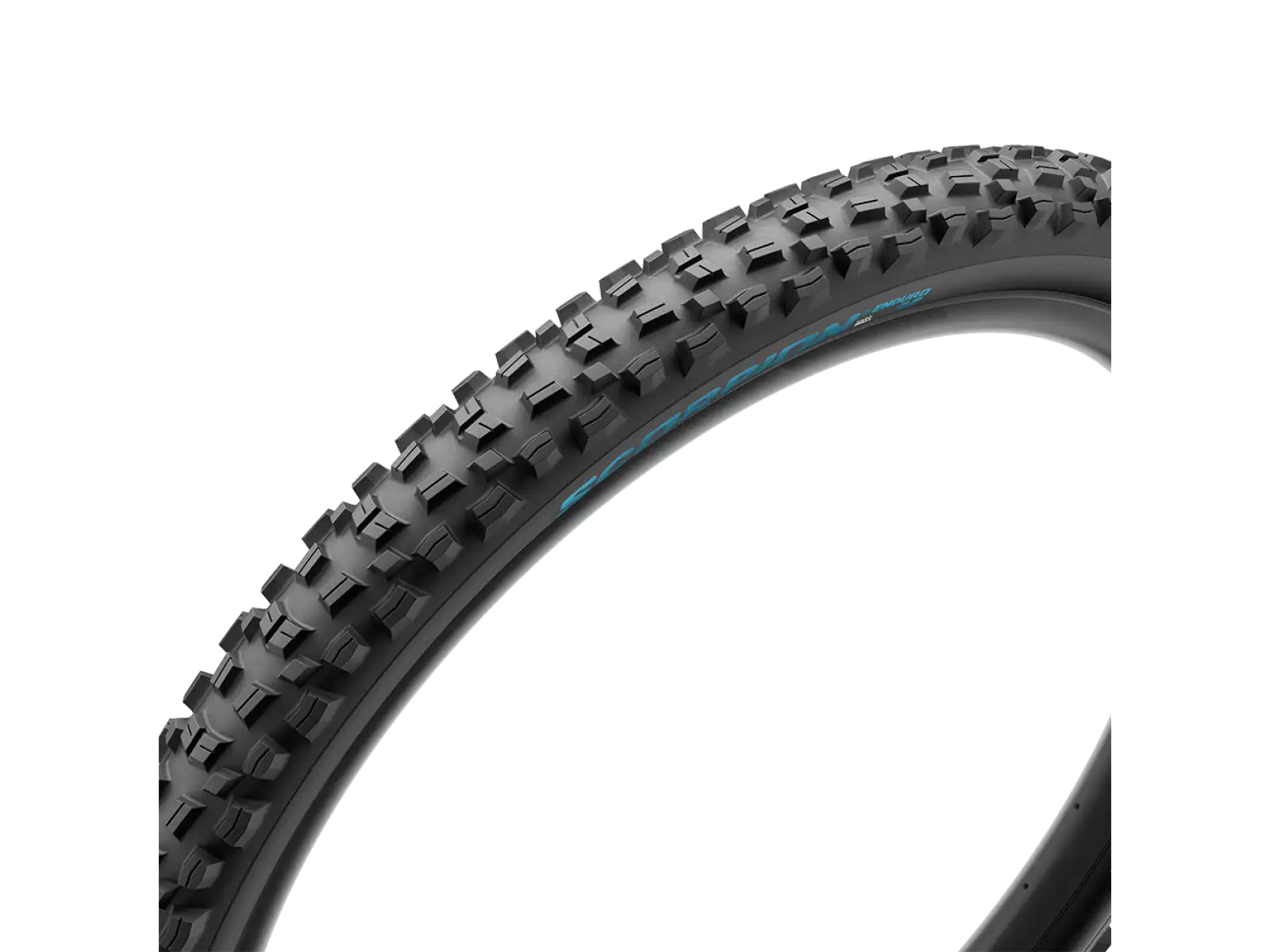 Pirelli Scorpion Enduro M 29x2,4" Reifen mit Kevlar in Türkis.
