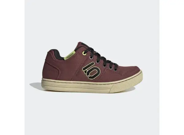 Five Ten Freerider Canvas MTB Damen Schuhe Quiet Crimson/Black/Lime