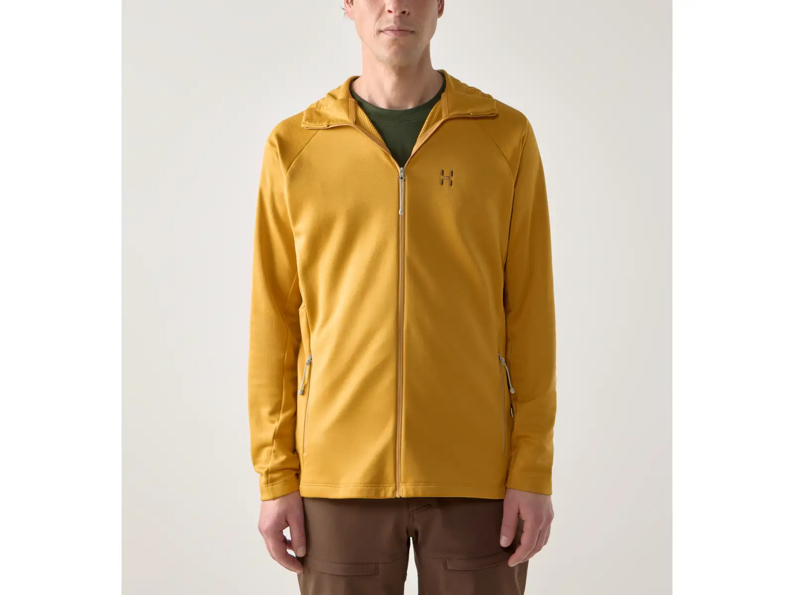 Haglöfs Korp Mid Hood Kapuzenpullover Clay Yellow