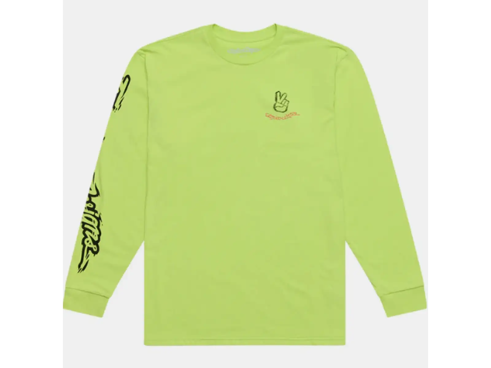 Troy Lee Designs Peace Out Herren Langarmshirt Glo Yellow