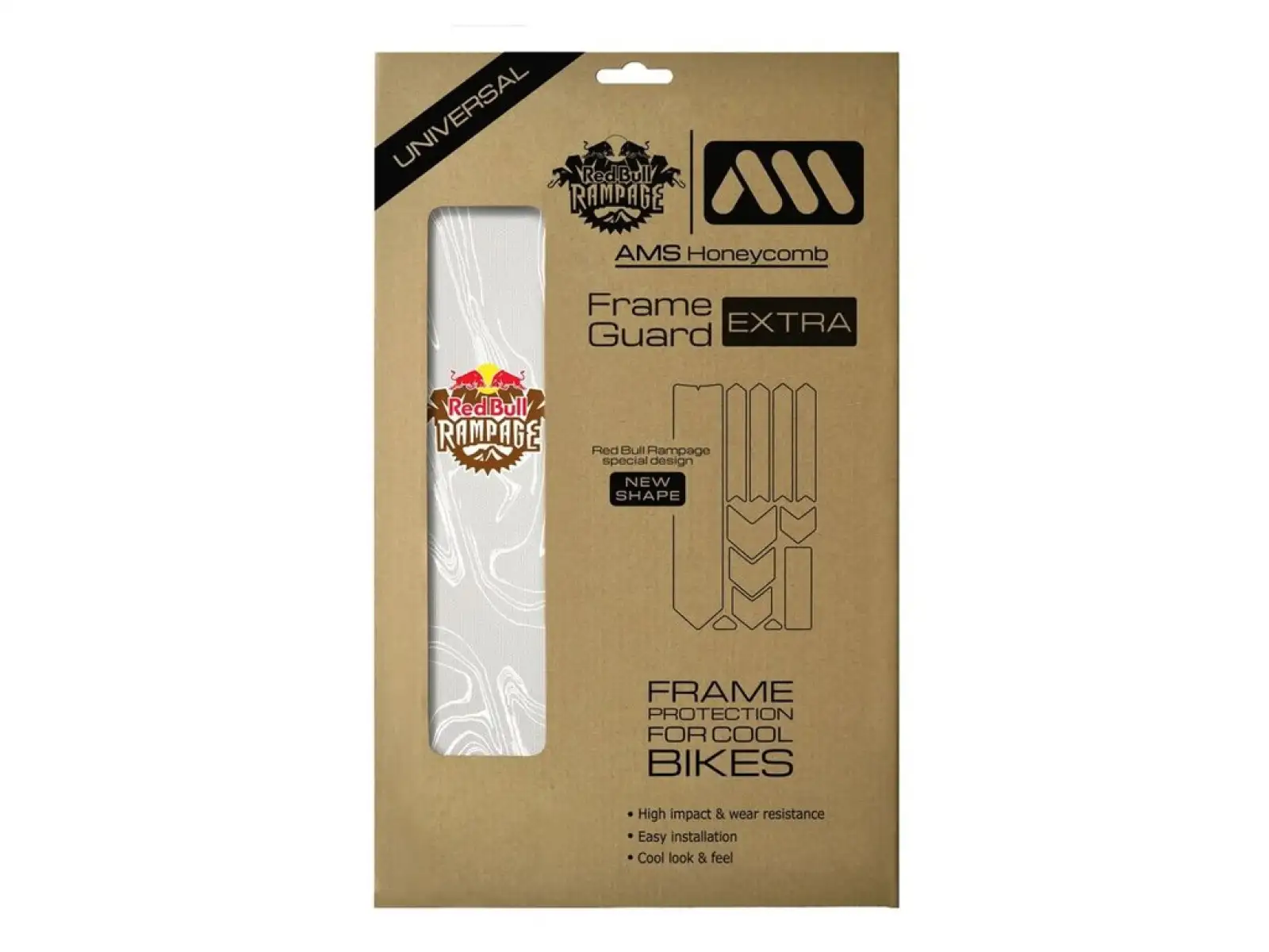 AMS Frame Guard Extra Schutzaufkleber RedBull/Ridgeline/white