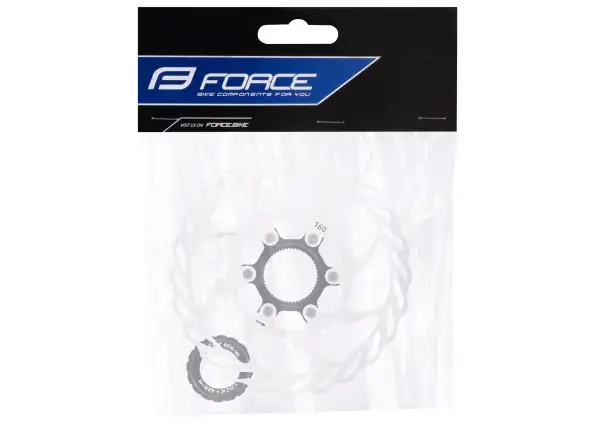 Force Center Lock 160 mm Bremsscheibe Silber