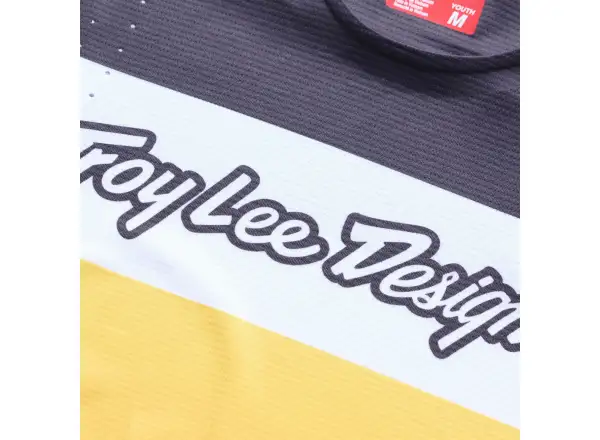 Troy Lee Designs Youth Sprint Pro Kindertrikot Langarm Yo Moto Butter Real Teal