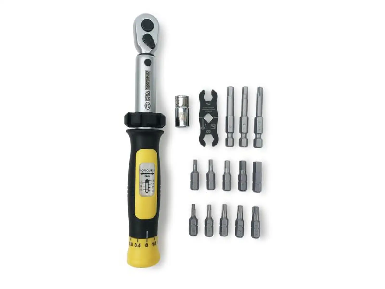 Pedros Demi II Drehmomentschlüssel mit Bits 3-15 Nm