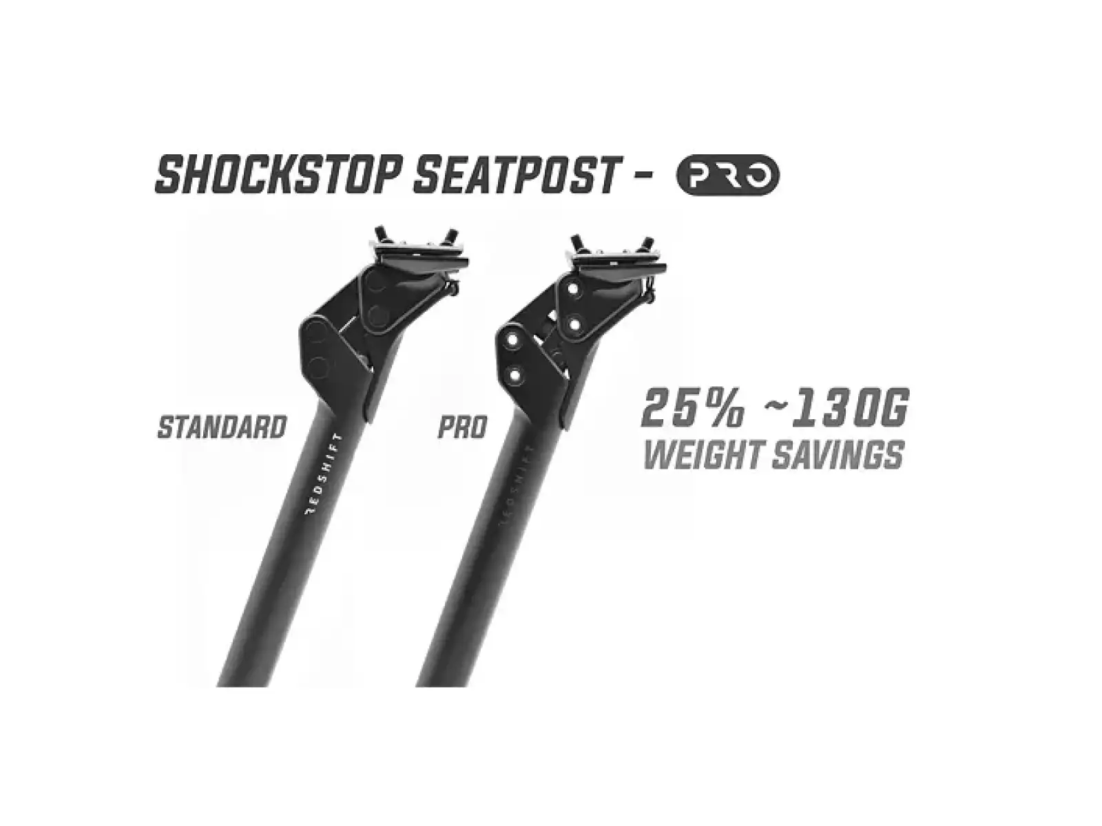 Redshift ShockStop PRO Suspension V2 gefederte Sattelstütze 27,2x350 mm