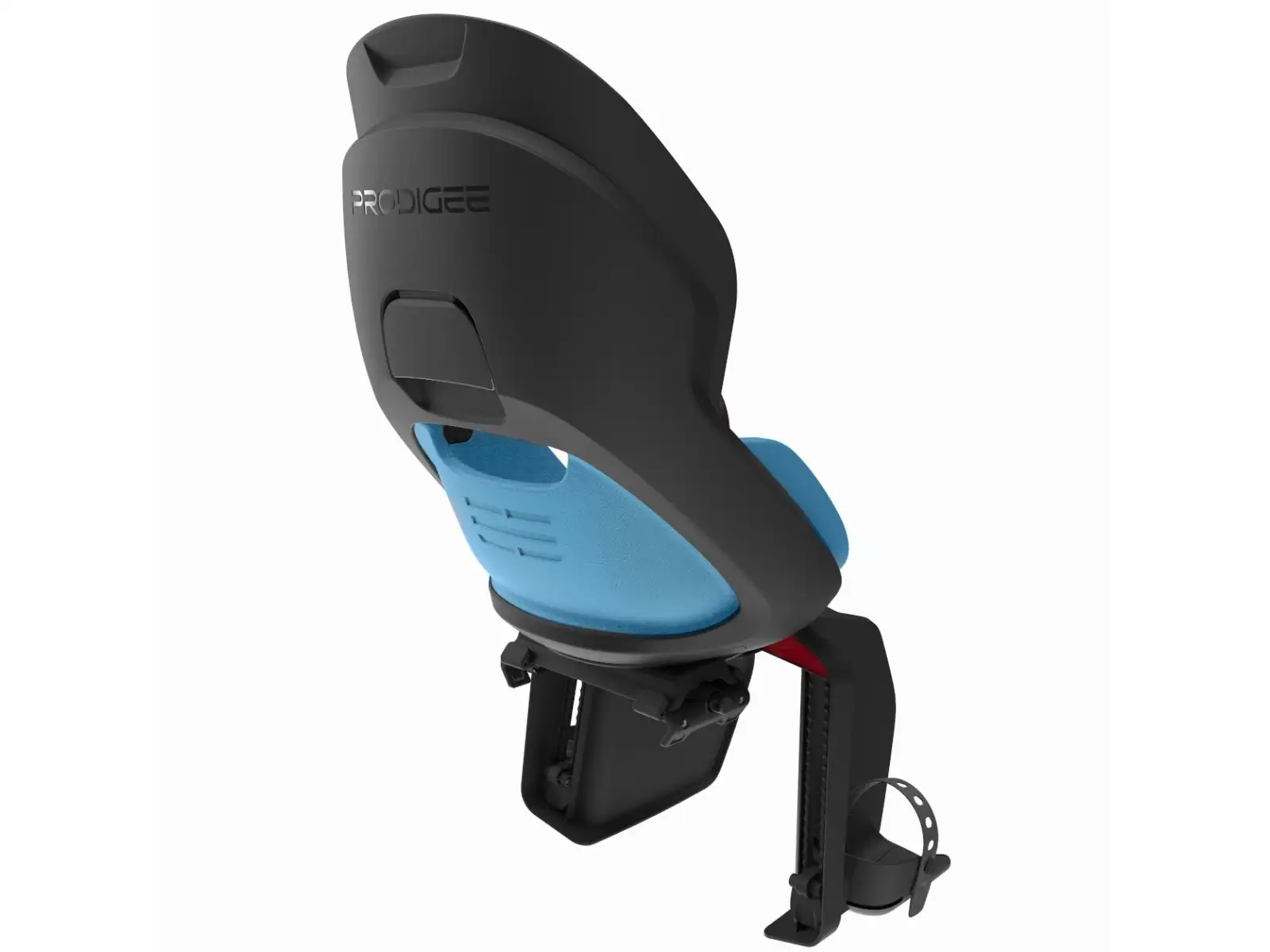 Prodigee Icon Kindersitz hinten am Gepäckträger schwarz/blau