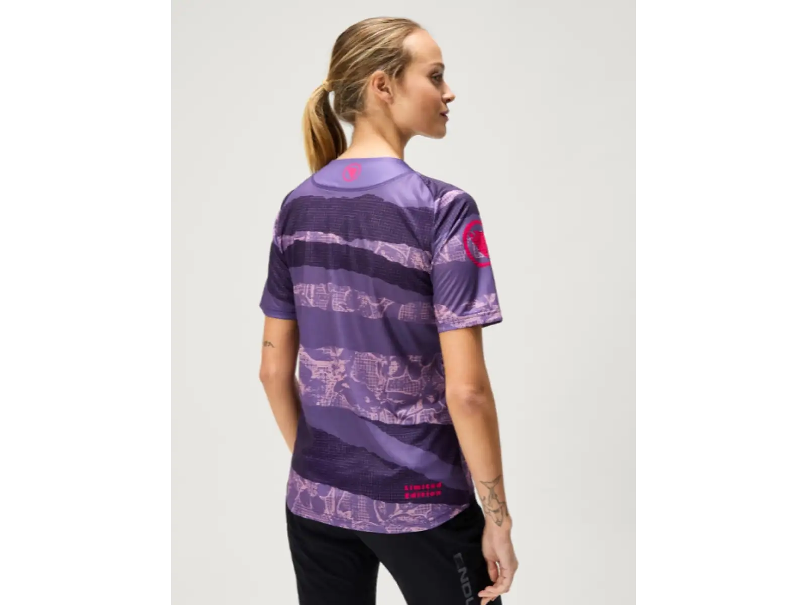 Endura LTD Patchwork Damen-Trikot kurzarm Bramble