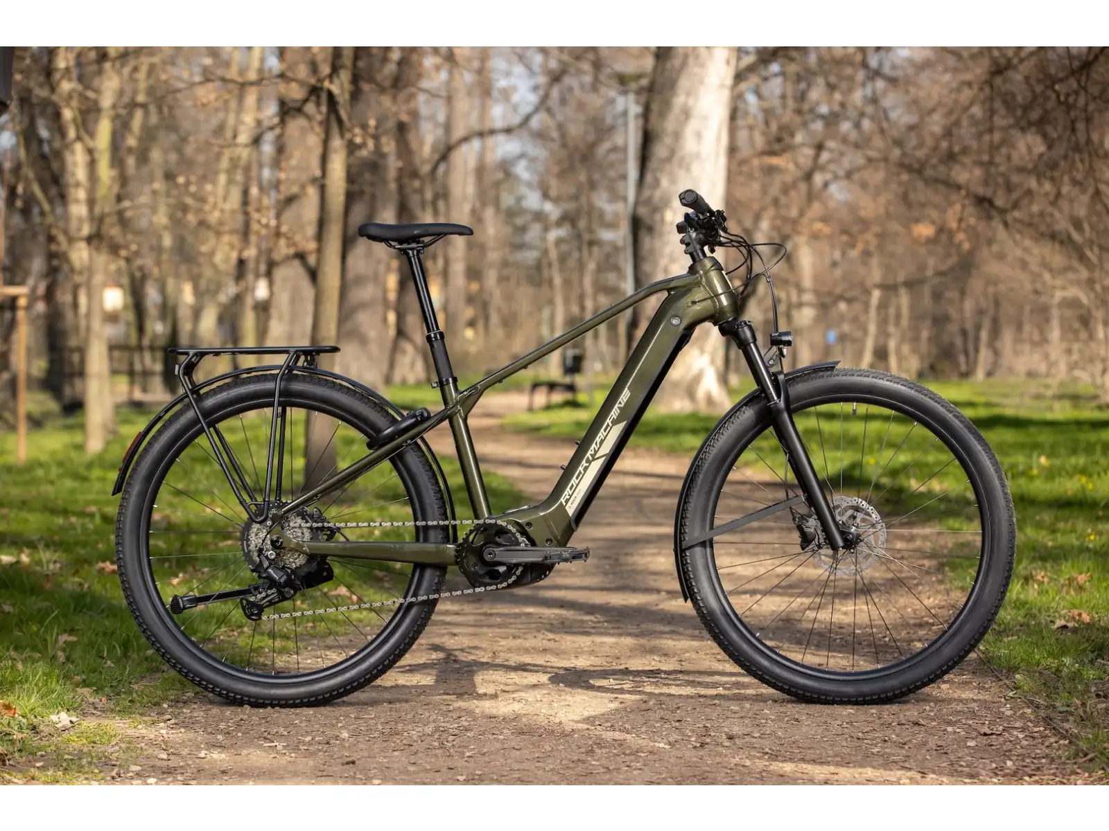 Rock Machine eBlizz B70T Elektro-Mountainbike – Gloss Dark Forest
