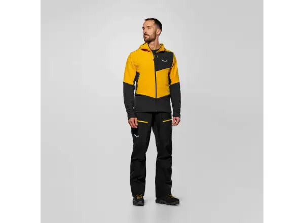 Salewa Ortles Fleece Pro Hooded Herren Fleecejacke mit Kapuze Gold