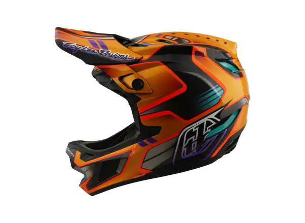 Troy Lee Designs D4 Carbon MIPS Helm Crest Gold