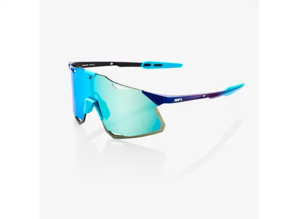 Sonnenbrille 100% Hypercraft Matt Metallic Blau Topaz