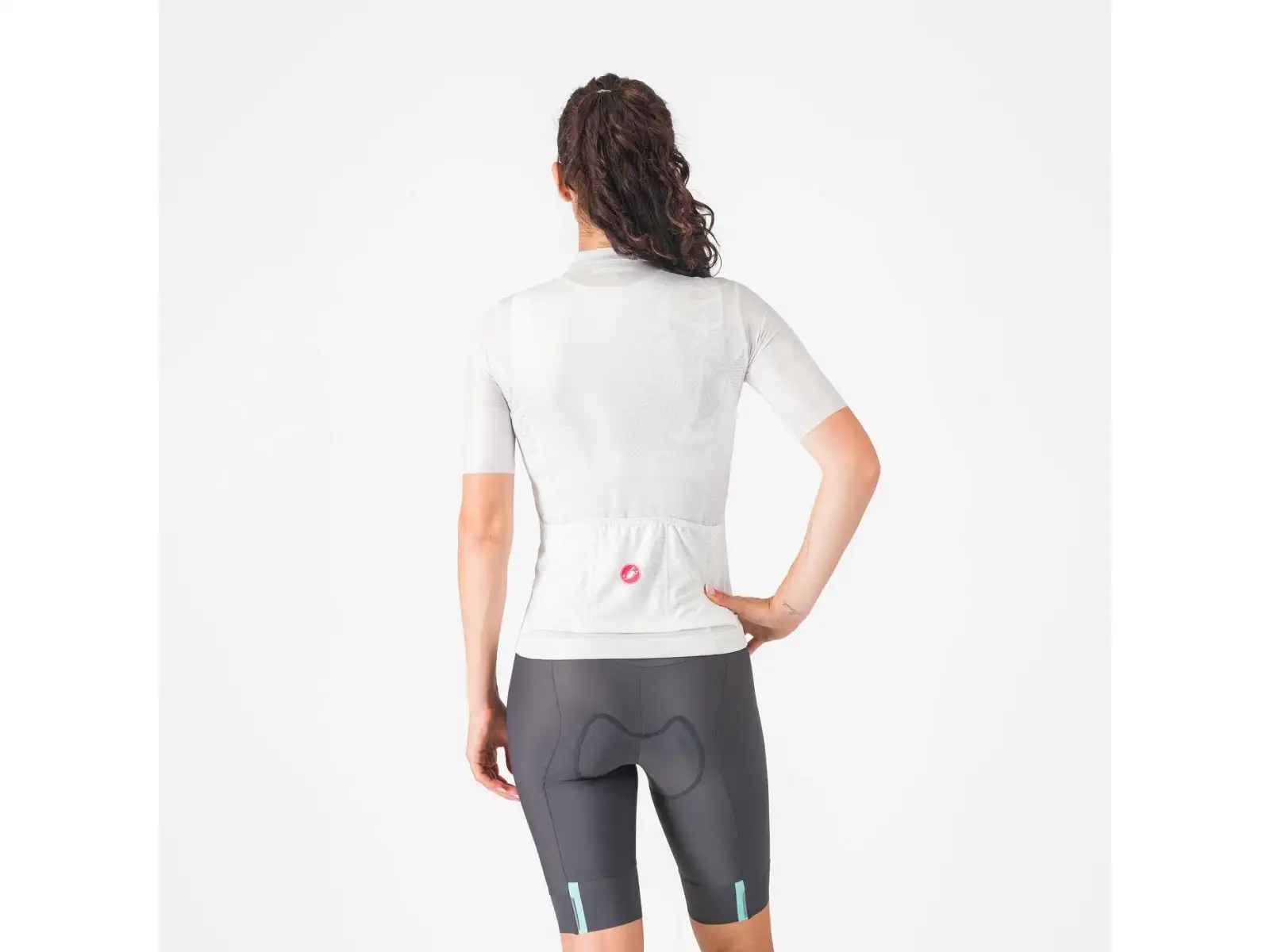 Castelli Prima 2 Damen Shorts mit Einsatz Dark Gray/Pool Blue