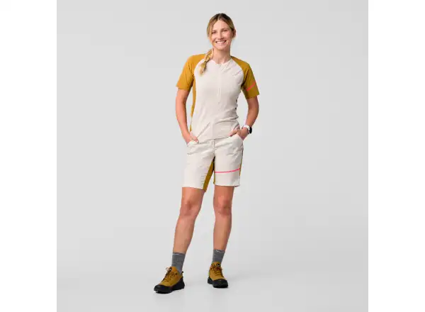 Salewa Vento AM HZT Damen kurzarm Shirt Haferflocken