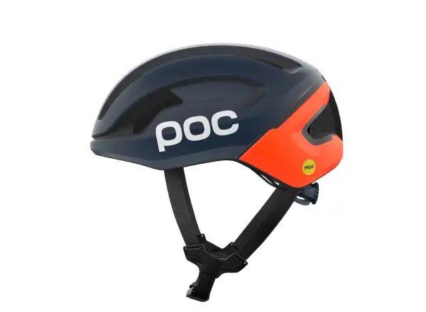 POC Omne Air MIPS Rennradhelm Apatite Navy Matt/Fluorescent Orange Matt