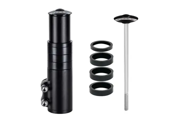 Force Vorbau-Reduzierstück für Gabel 1 1/8''Al 132 mm schwarz