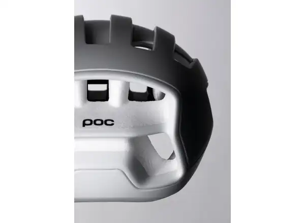 POC Cytal Rennradhelm Hydrogen White/Uranium Black Matt/Logo