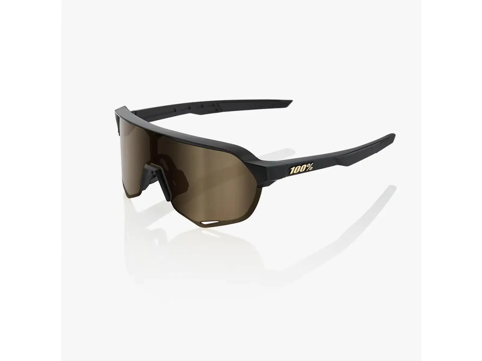 100% S2 Sportbrille Matte Black/Soft Gold
