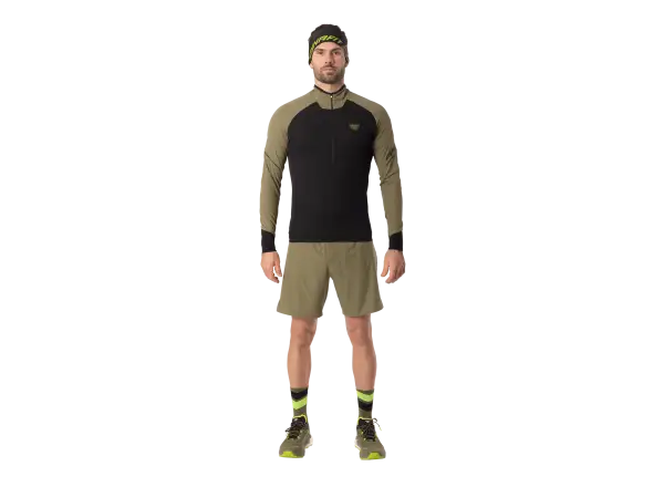 Dynafit Alpine Zip Herren-Laufshirt Langarm Military green/0910