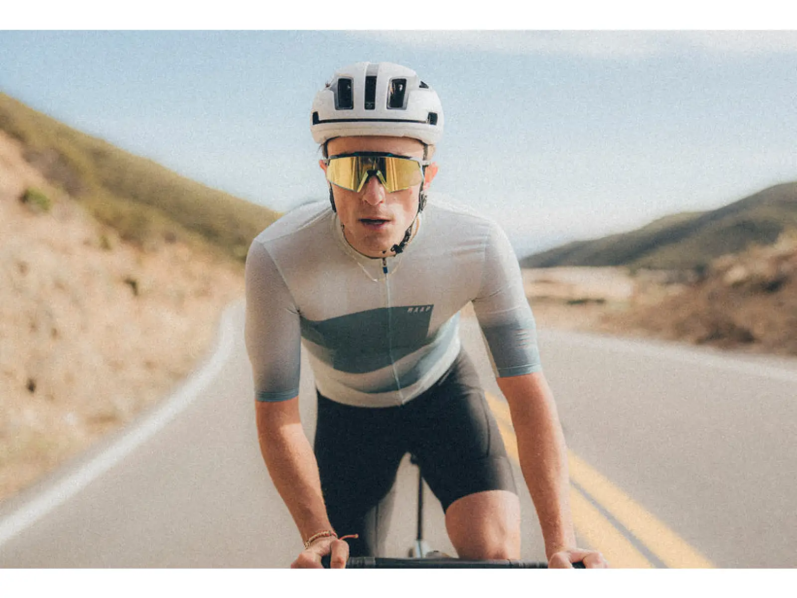 100% Aerocraft Sonnenbrille Soft Tact Grey/HiPER Copper Mirror