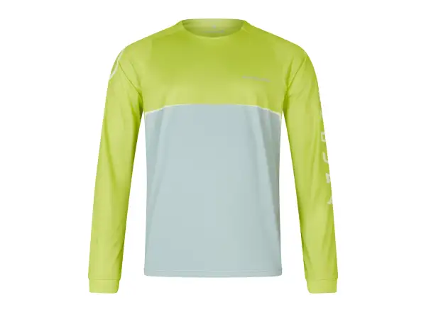 Endura Singletrack Core Printed Tee Herren Trikot Langarm – Lime Green