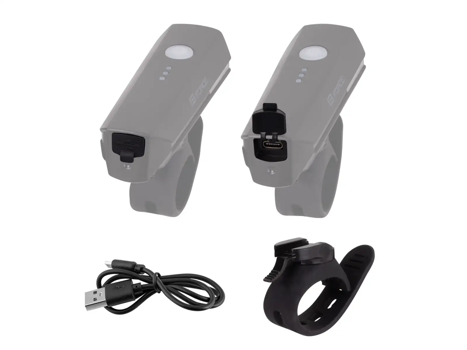 Force FLUX 550 lm Frontlicht USB-C Schwarz.
