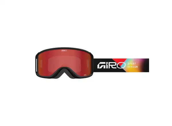 Giro Sagen Skibrille schwarz Angles/Amber Scarlet/Yellow (2 Gläser)