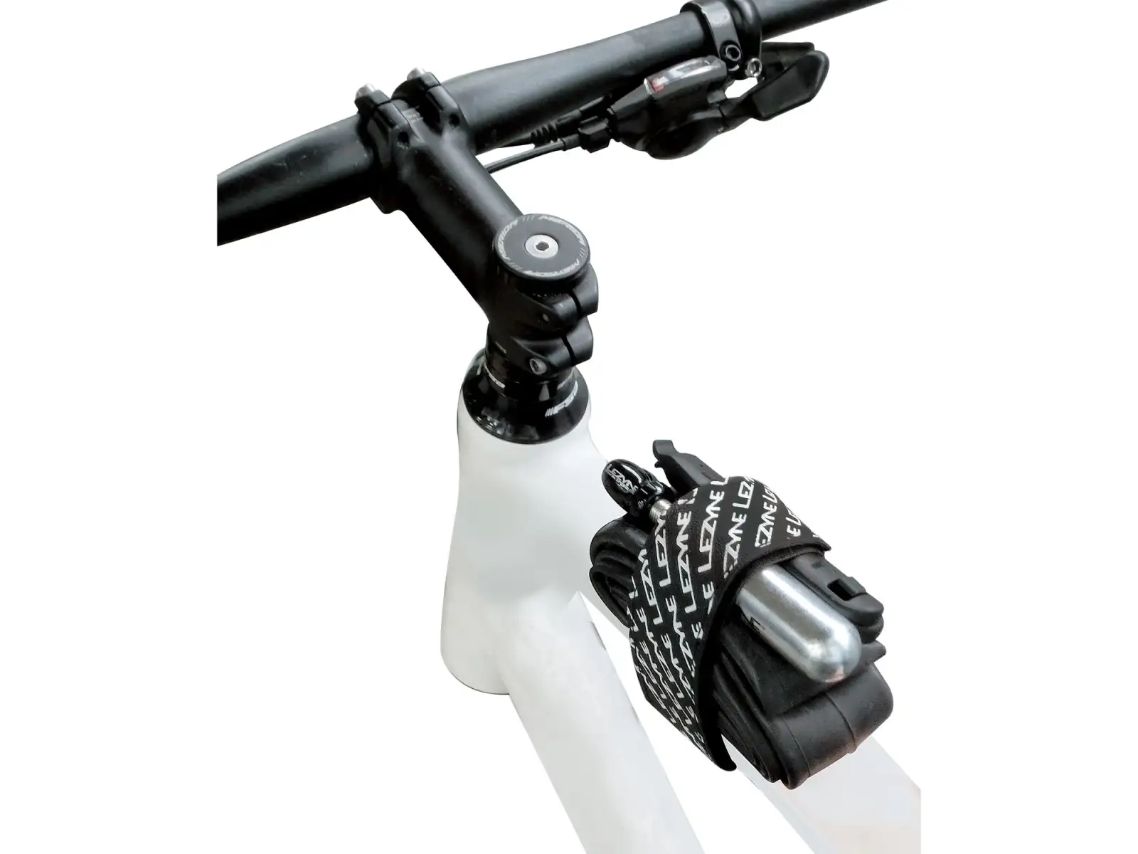Lezyne Universal Strap Riemen Schwarz/Weiß Logo