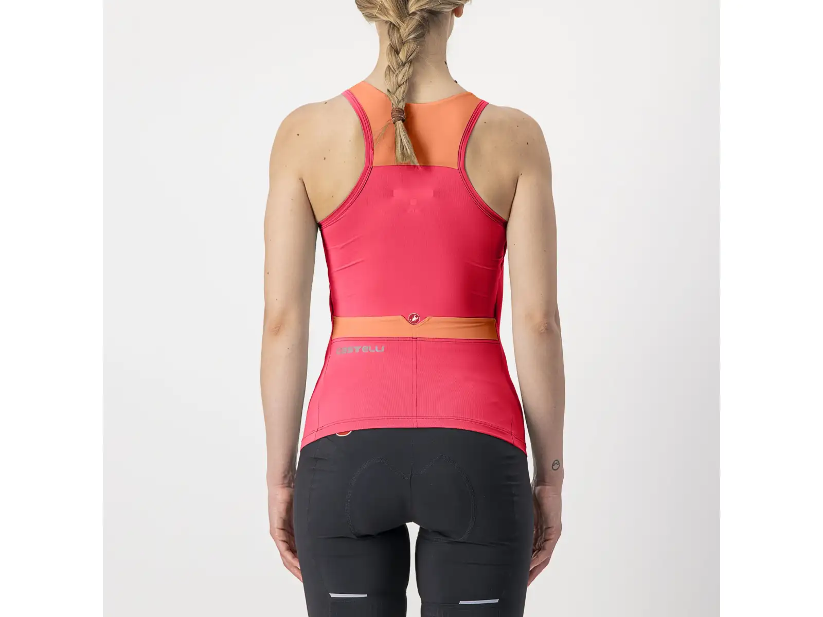 Castelli Solaris Damen ärmelloses Trikot hibiscus/soft orange