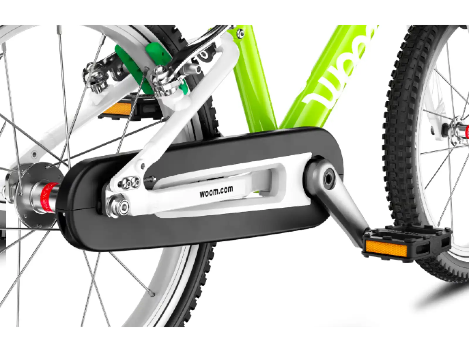 Woom 3 Echse Limette 16 Kinderfahrrad