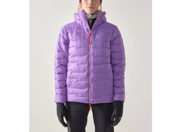 Haglöfs ROC Flash Down Hood Damenjacke Purple Ice/Tech Red