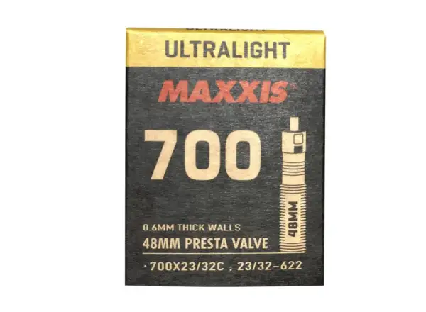 Maxxis Ultralight Rennradschlauch 700x18/25 gal. Ventil