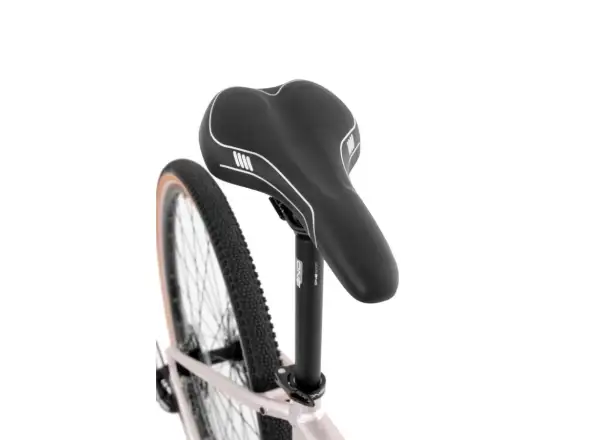 Rock Machine CrossRide 300 glänzend silber/schwarz Trekkingrad.