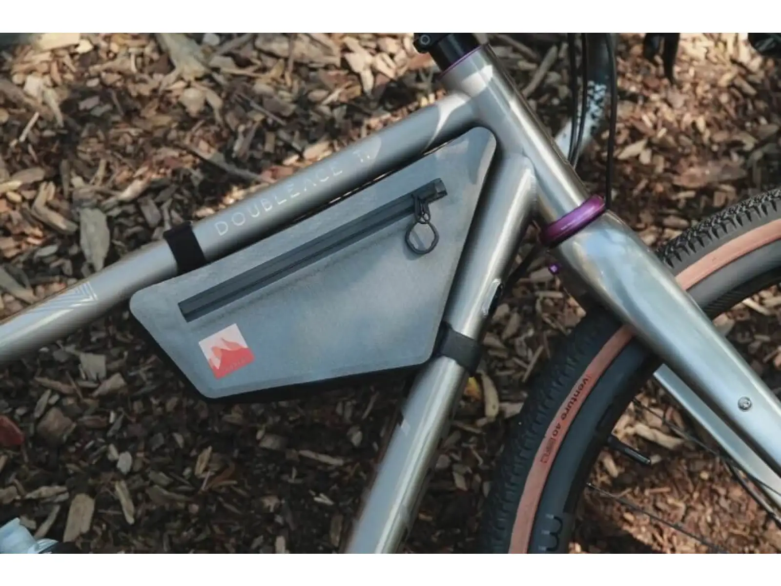 Woho X-Touring Frame bag Dry 2 l Rahmentasche Honeycomb Iron Grey