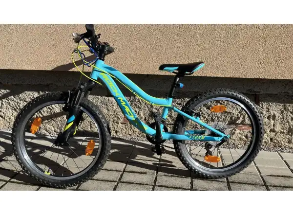 Rock Machine Storm 20 VB Kinderfahrrad Gloss Neon Cyan/Gelb/Petrol