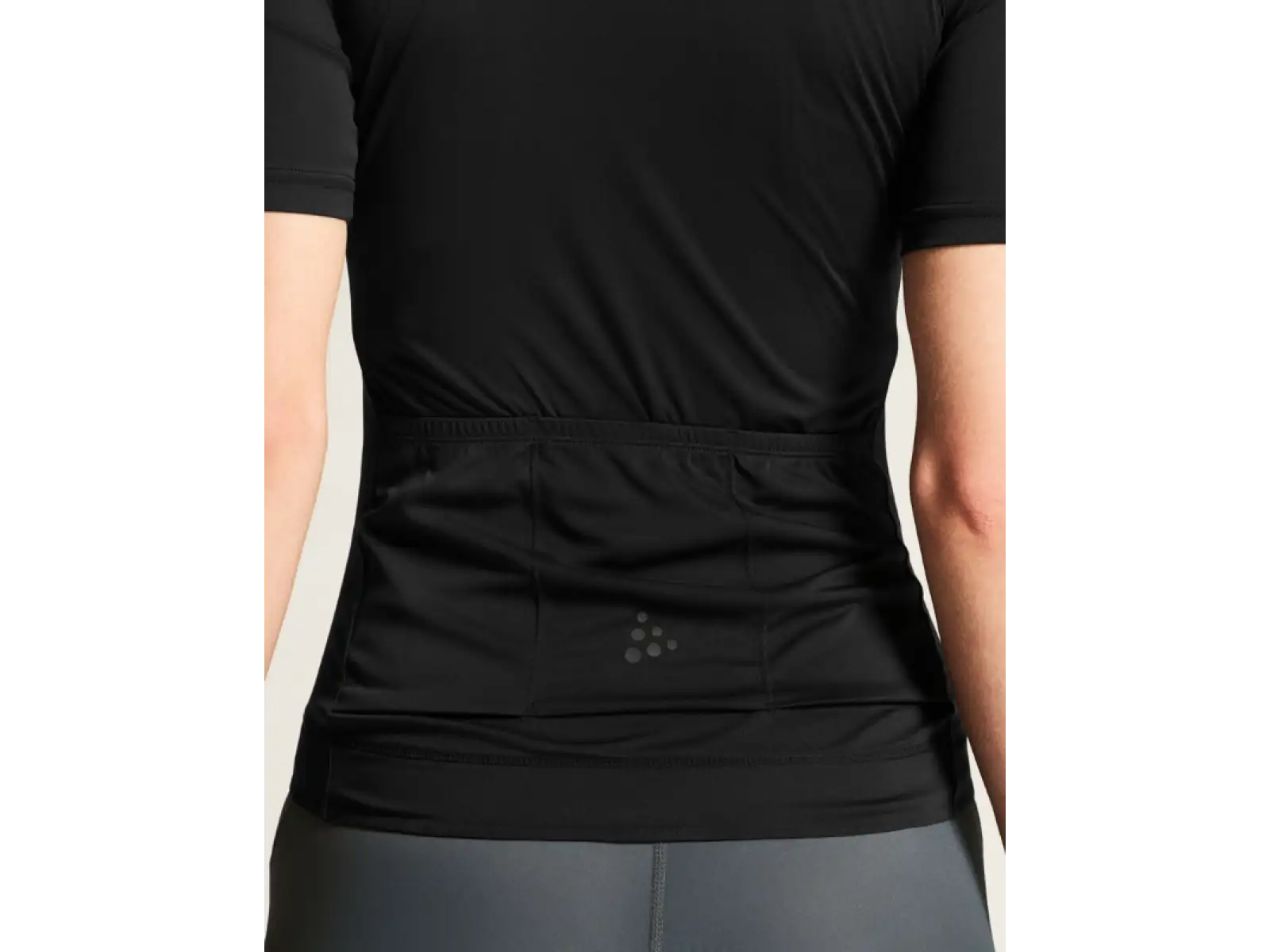 CRAFT Endur Logo Damen Radtrikot schwarz