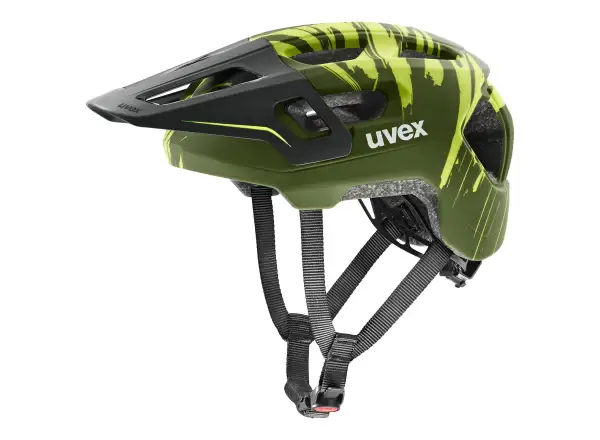 Uvex React JR Fullface MTB Helm Dark olive matt