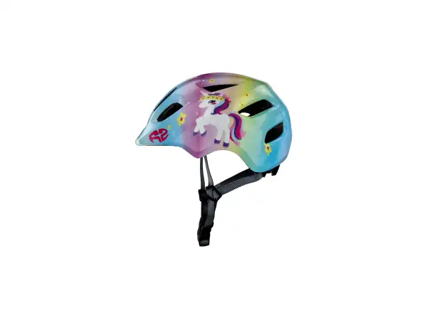 R2 Pump Kinderhelm hellblau/rosa/gelb