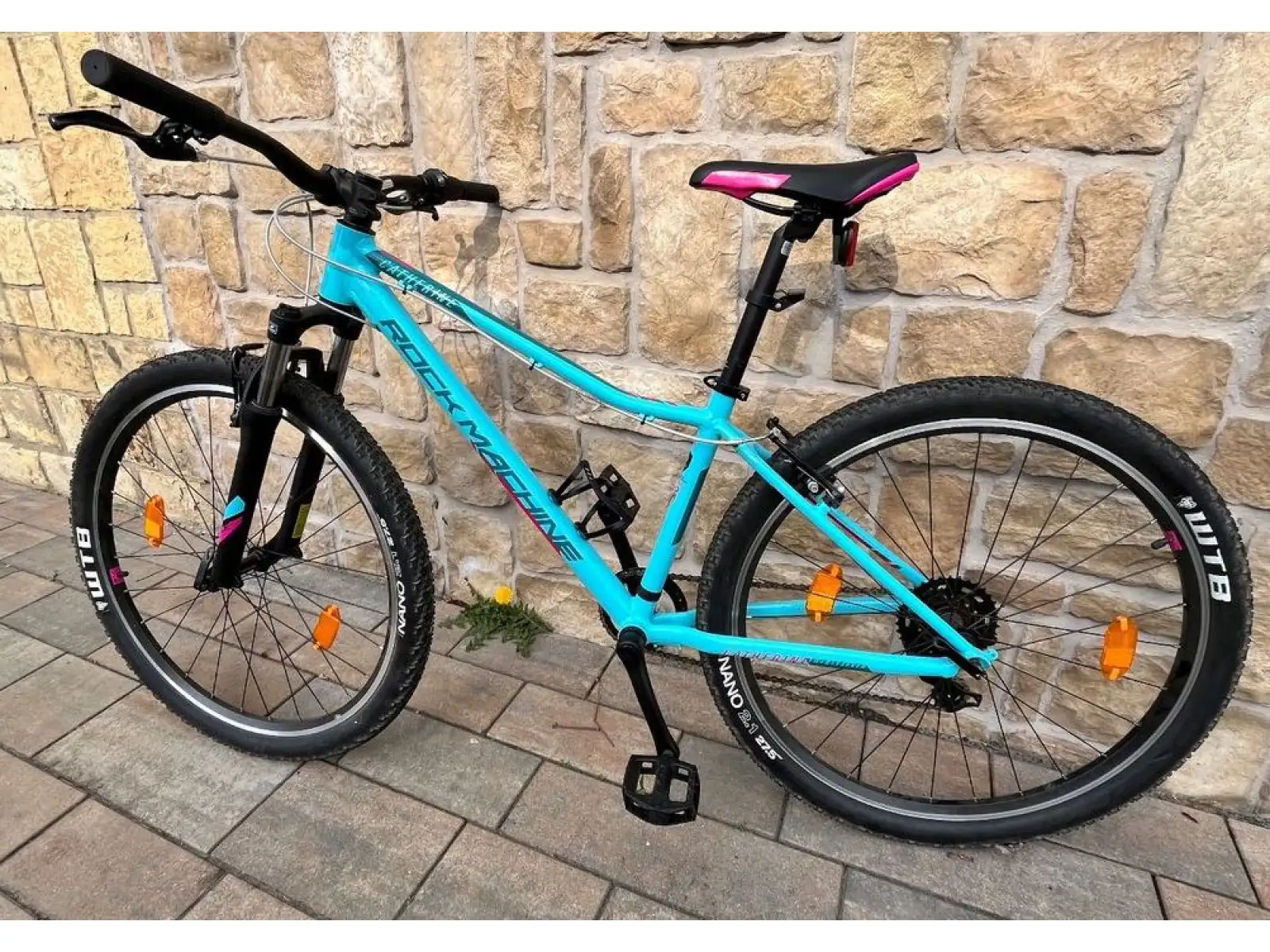 Rock Machine Catherine 27 Kinderfahrrad Gloss Neon Blue/Petrol/Pink