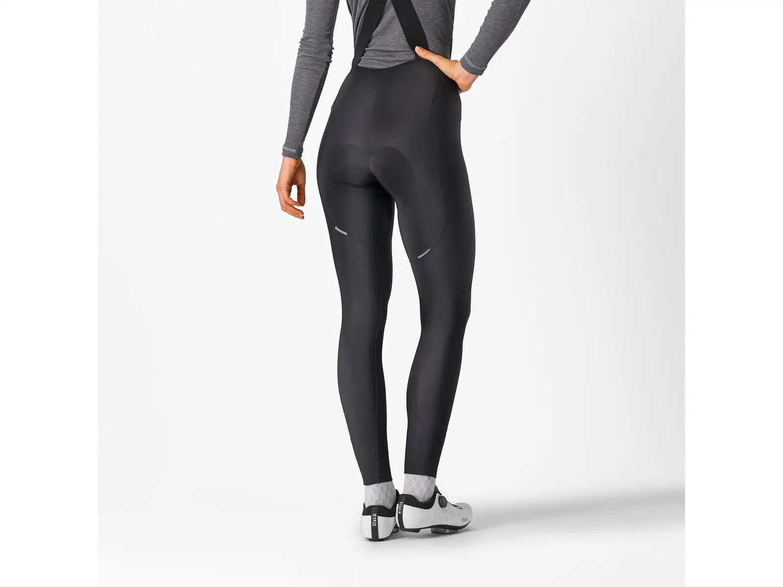 Castelli Espresso Bibtight Damen Radhose mit Träger und Polster Schwarz