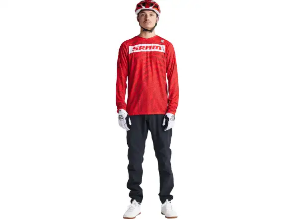 Troy Lee Designs Skyline Air SRAM Herrentrikot Langarm Fiery Red