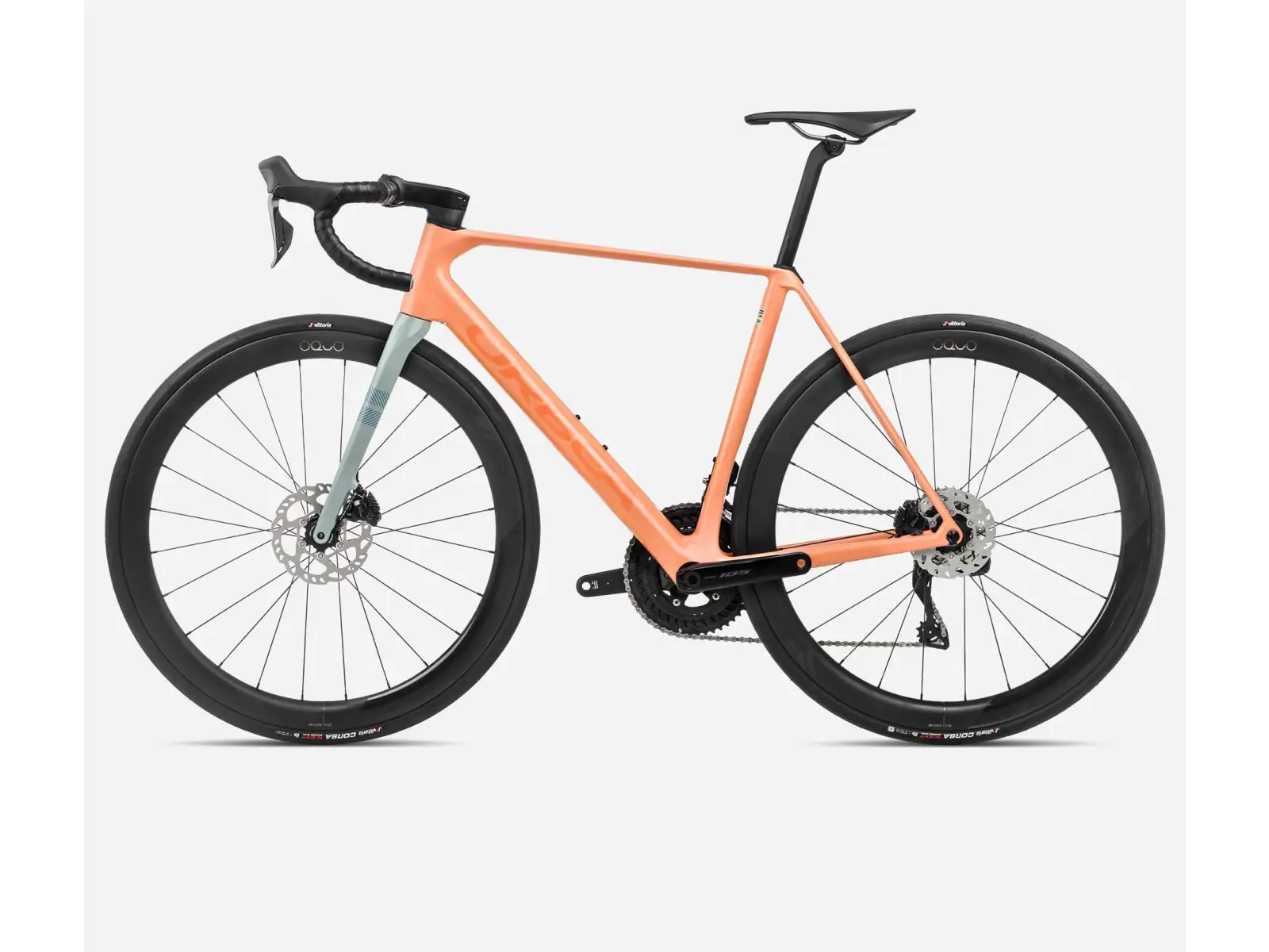 Orbea Orca M30iLTD PWR Rennrad Orange Cloud/Stone Blue