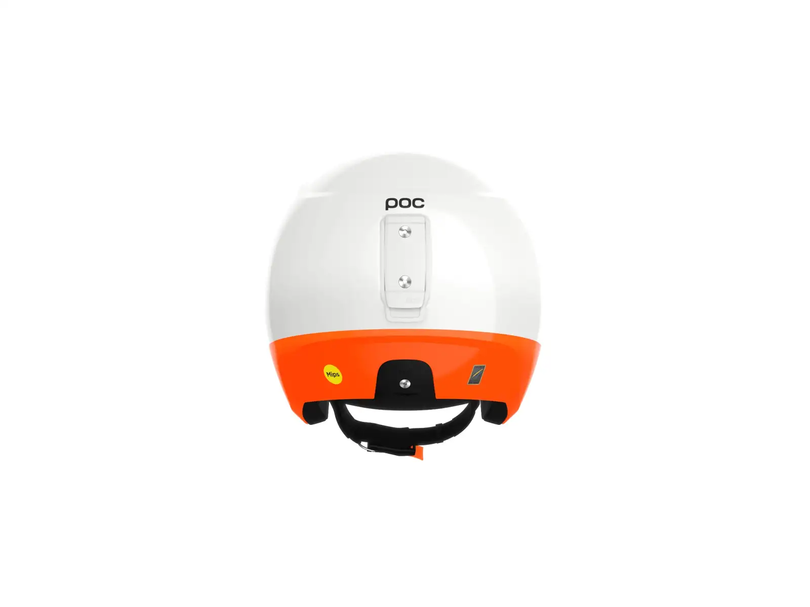 POC Skull Dura X MIPS Skihelm Hydrogen White/Fluorescent Orange
