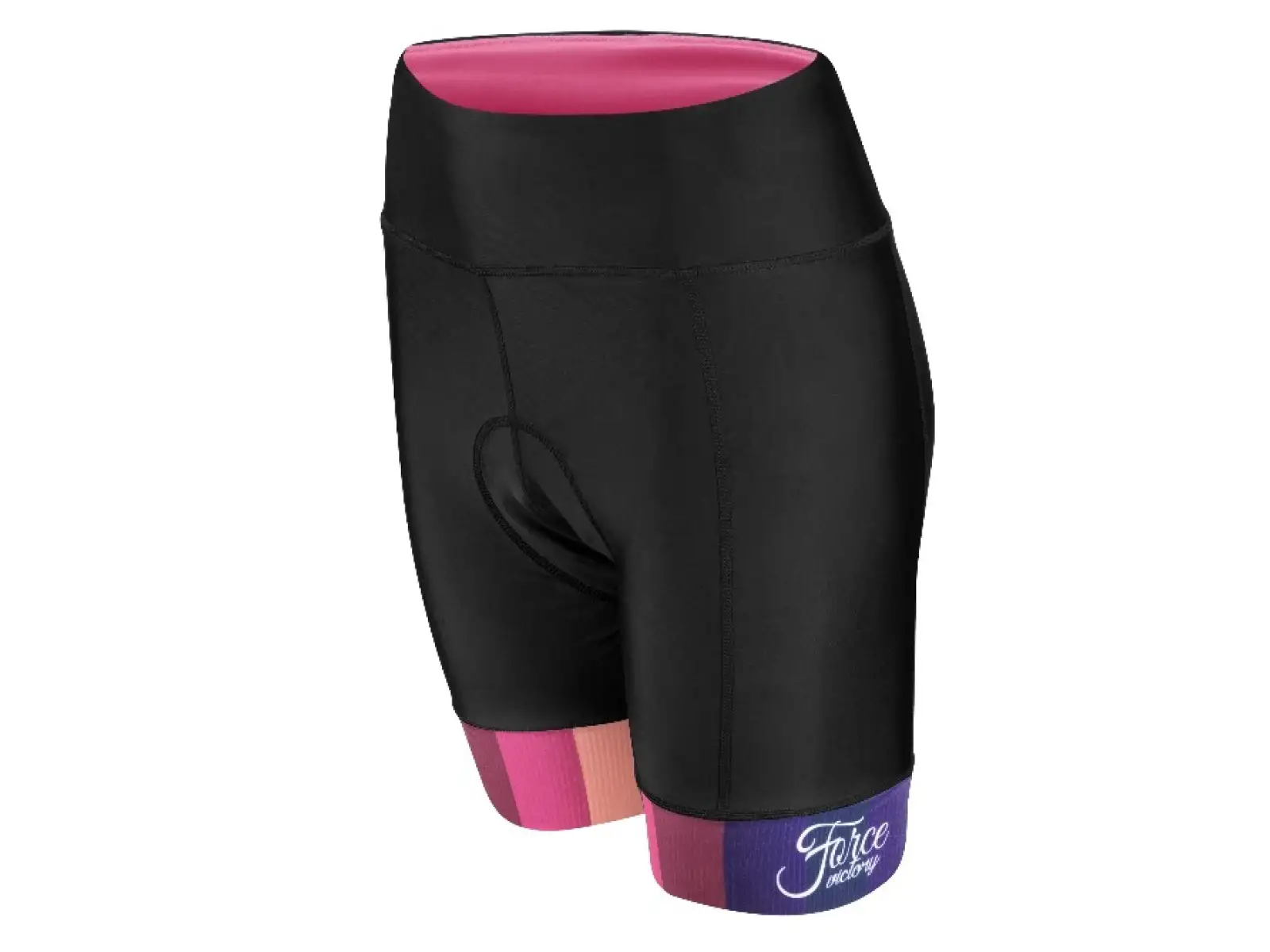 Force Victory Damenhose mit Polsterung Schwarz/Rosa
