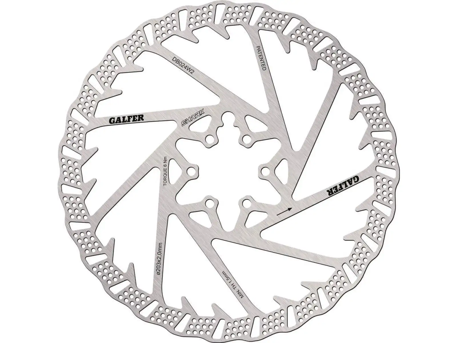 Galfer Shark Bremsscheibe 203 mm x 2,0 mm