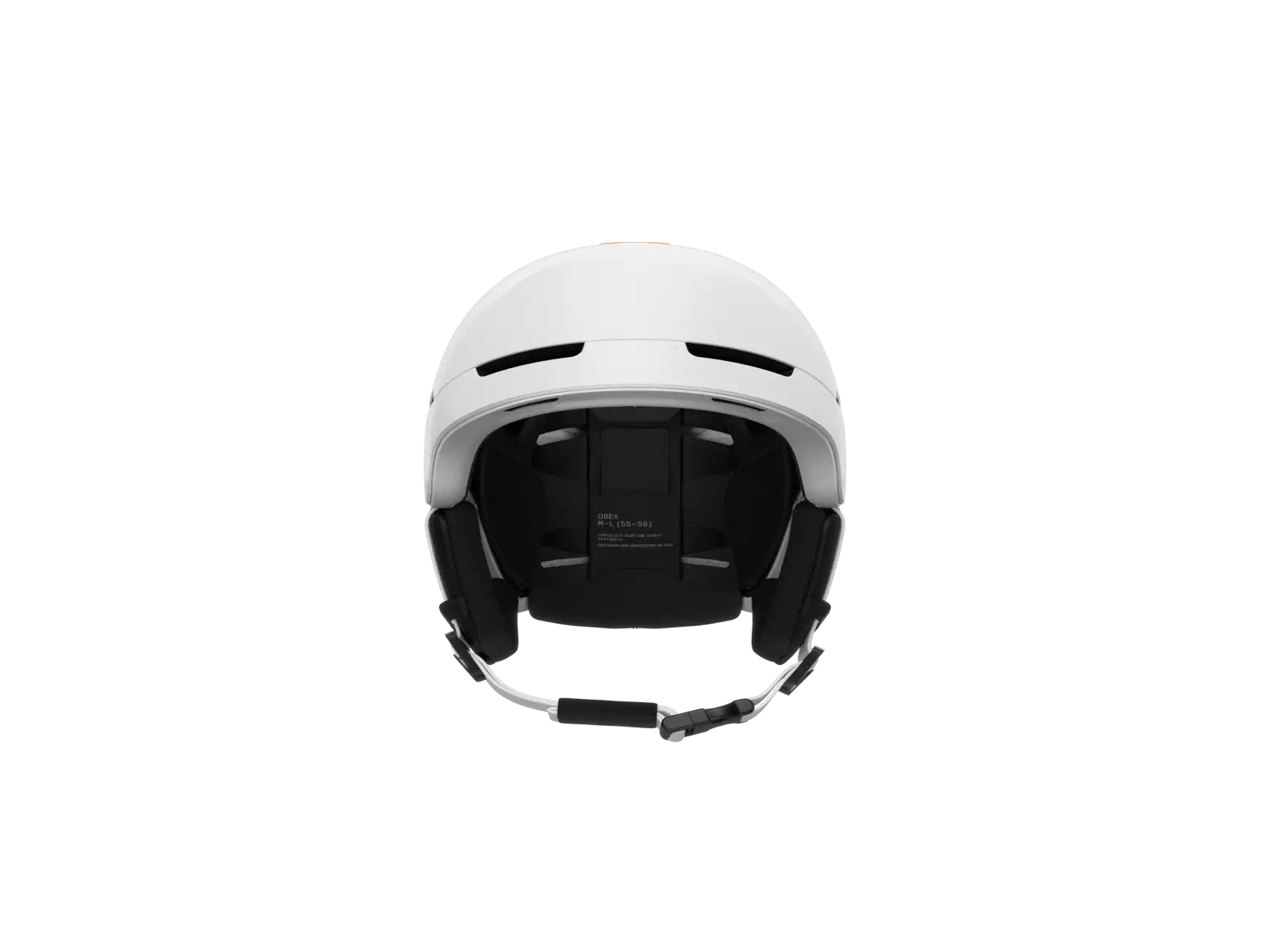 POC Obex Connect Skihelm Hydrogen White/Fluorescent Orange AVIP
